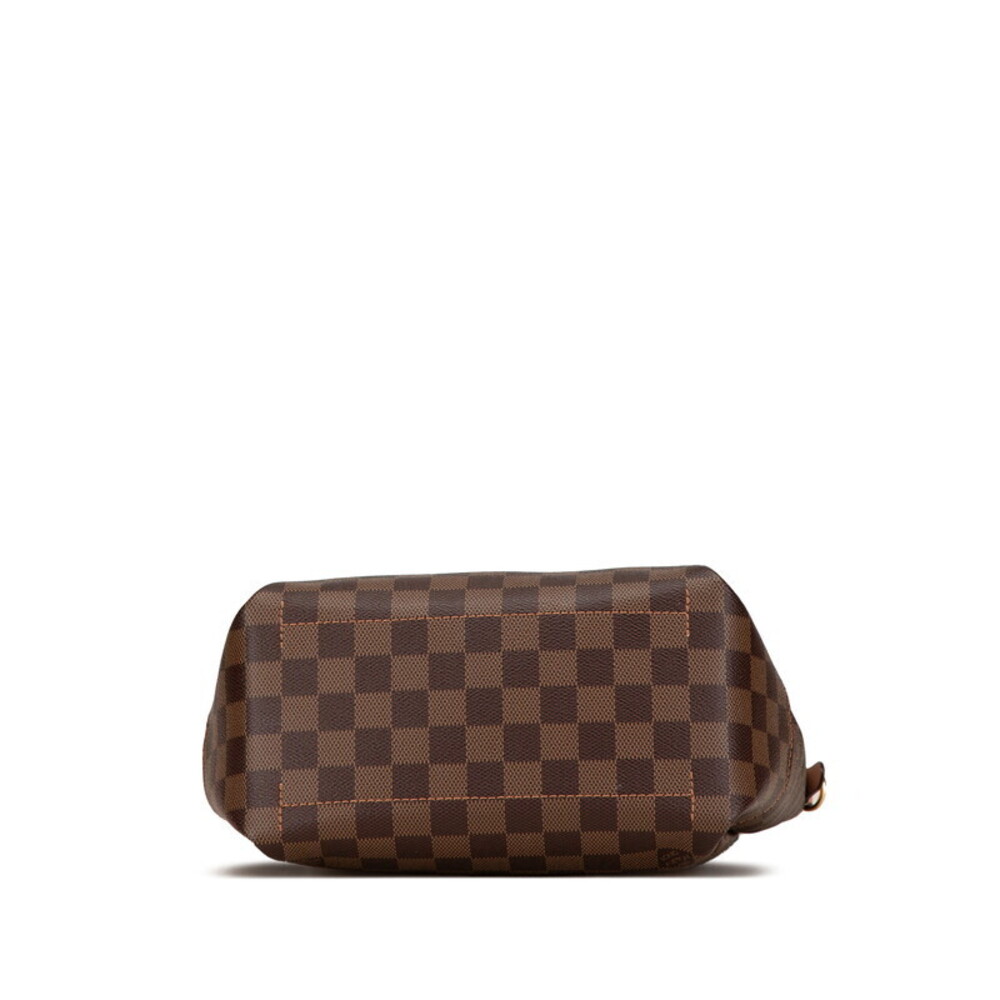Louis Vuitton Damier Belmont Tote Shoulder Bag Brown Pink Leather - Picture 3 of 9